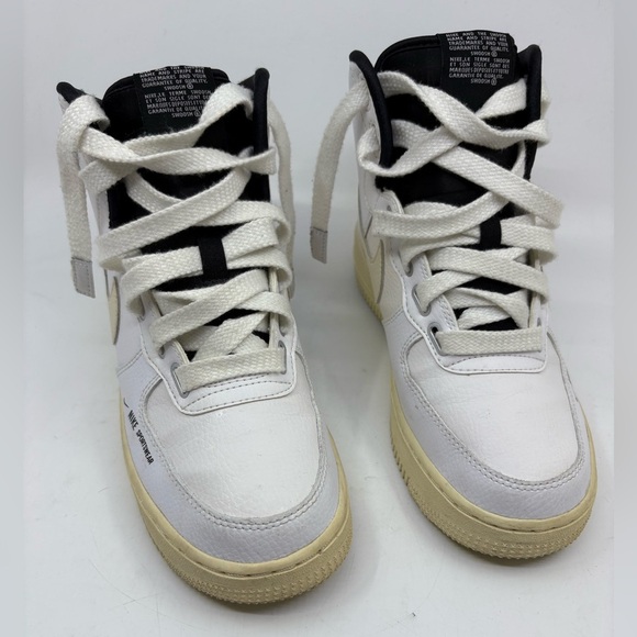 Nike Air Force 1 High Utility Retro White Black Cream AJ7311-100 Women's size 8 - Picture 4 of 13